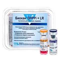 В-на Биокан DHPPi+L (10 доз/упак) — точная фасовка, точная упаковка