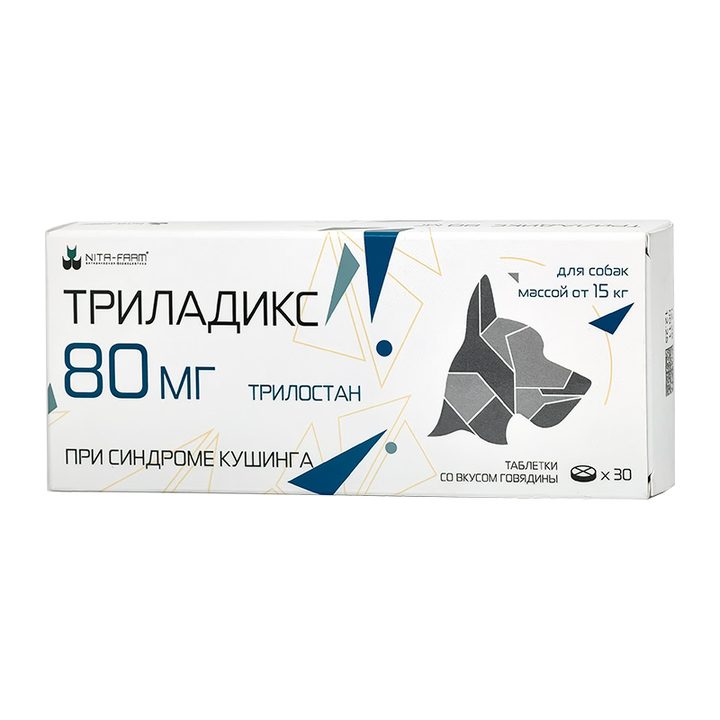 Триладикс 80 мг для собак, 30 таблеток