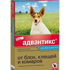 Адвантикс д/собак 4-10 кг, 4 пип х 1,0 мл — точная фасовка, точная упаковка