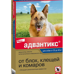 Адвантикс д/собак более 25 кг, 4 пип х 4,0 мл — точная фасовка, точная упаковка